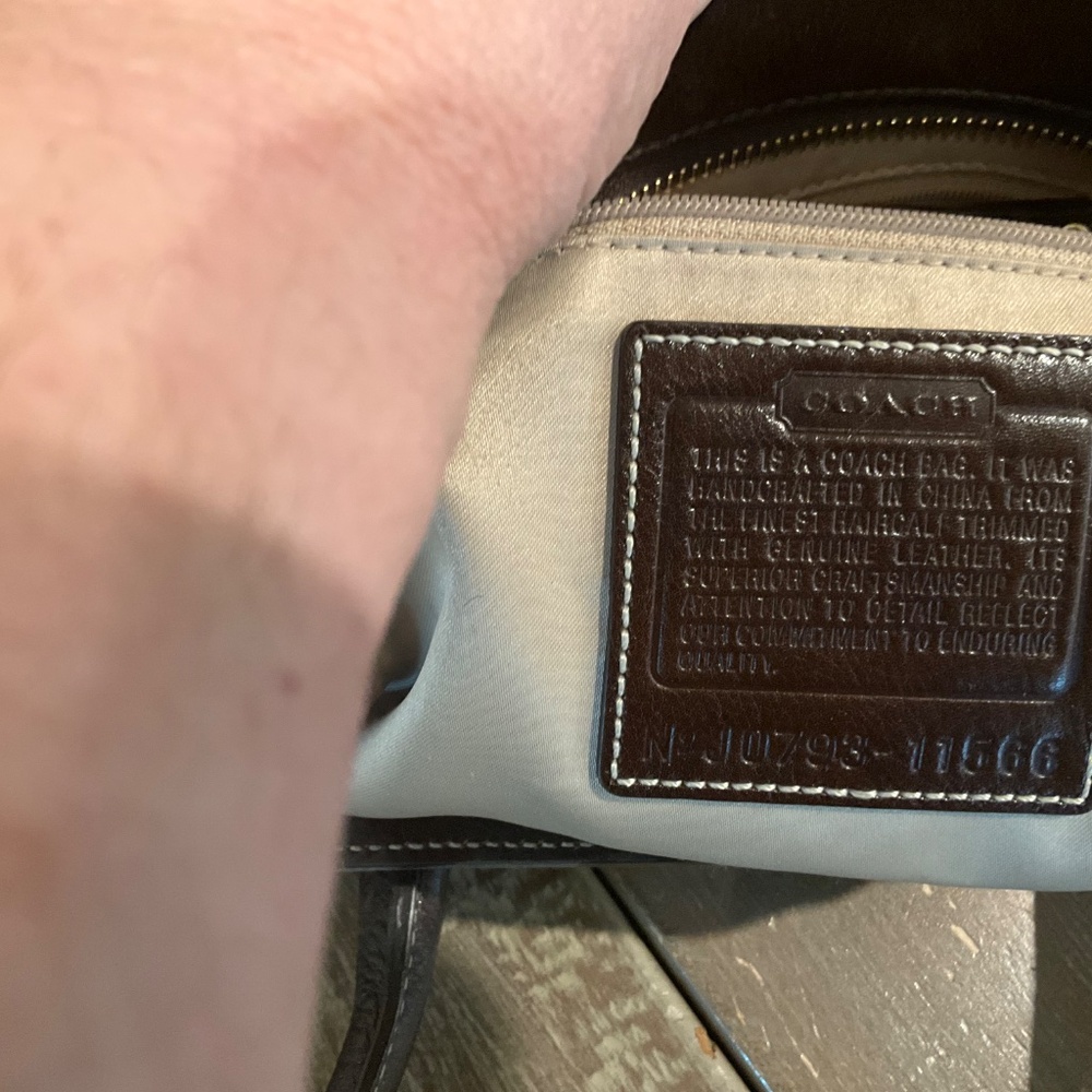 Coach Stunning Brown & Cream Calf Animal Hide Leather purse -NWOT - Picture 8 of 8